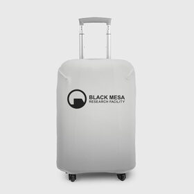 Чехол для чемодана 3D с принтом Black Mesa в Екатеринбурге, 86% полиэфир, 14% спандекс | двустороннее нанесение принта, прорези для ручек и колес | black mesa | half life | халф лайф | черная меса