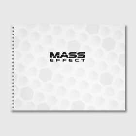 Альбом для рисования с принтом Mass Effect в Екатеринбурге, 100% бумага
 | матовая бумага, плотность 200 мг. | effect | game | games | rpg | shepard | игра | игры | масс | рпг | шепард | эффект