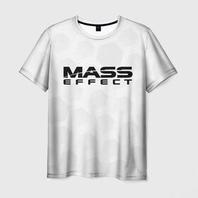 Мужская футболка 3D с принтом Mass Effect в Екатеринбурге, 100% полиэфир | прямой крой, круглый вырез горловины, длина до линии бедер | effect | game | games | rpg | shepard | игра | игры | масс | рпг | шепард | эффект