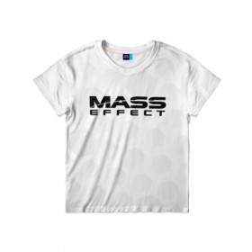 Детская футболка 3D с принтом Mass Effect в Екатеринбурге, 100% гипоаллергенный полиэфир | прямой крой, круглый вырез горловины, длина до линии бедер, чуть спущенное плечо, ткань немного тянется | effect | game | games | rpg | shepard | игра | игры | масс | рпг | шепард | эффект