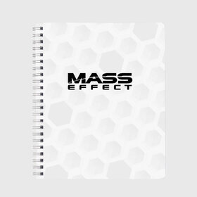 Тетрадь с принтом Mass Effect в Екатеринбурге, 100% бумага | 48 листов, плотность листов — 60 г/м2, плотность картонной обложки — 250 г/м2. Листы скреплены сбоку удобной пружинной спиралью. Уголки страниц и обложки скругленные. Цвет линий — светло-серый
 | effect | game | games | rpg | shepard | игра | игры | масс | рпг | шепард | эффект