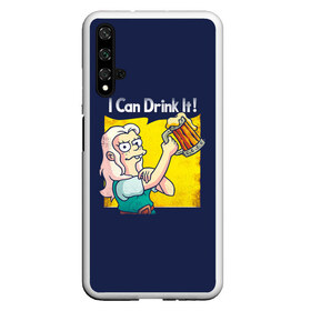 Чехол для Honor 20 с принтом Disenchantment I Can Drink It! в Екатеринбурге, Силикон | Область печати: задняя сторона чехла, без боковых панелей | bean | beer | disenchantment | elfo | futurama | luci | mattgroening | netflix | princess | simpsons | бин | люси | люци | мэтгроунинг | разочарование | симпсоны | элфо