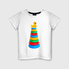 Детская футболка хлопок с принтом Пирамидка Кабзона в Екатеринбурге, 100% хлопок | круглый вырез горловины, полуприлегающий силуэт, длина до линии бедер | Тематика изображения на принте: 