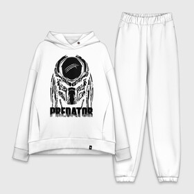 Женский костюм хлопок Oversize с принтом PREDATOR в Екатеринбурге,  |  | prediator | инопланетяне | опасность | пришельцы | фильм | хищник