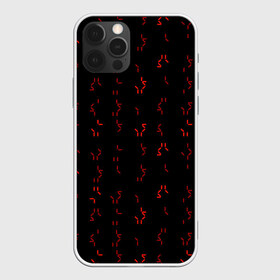 Чехол для iPhone 12 Pro Max с принтом Алфавит хищников в Екатеринбурге, Силикон |  | Тематика изображения на принте: prediator | алфавит | инопланетяне | код | опасность | пришельцы | символы | фильм | хищник