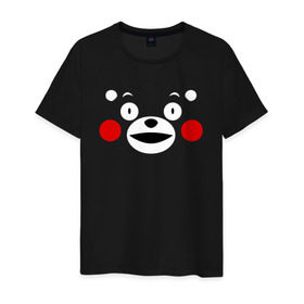 Мужская футболка хлопок с принтом KUMAMON в Екатеринбурге, 100% хлопок | прямой крой, круглый вырез горловины, длина до линии бедер, слегка спущенное плечо. | japanese | kumamon | kumamoto | аниме | игрушка | кумамон | кумамото сапурайдзу | персонаж | талисман | япония
