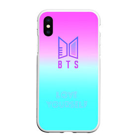 Чехол для iPhone XS Max матовый с принтом LOVE YOURSELF BTS в Екатеринбурге, Силикон | Область печати: задняя сторона чехла, без боковых панелей | bangtan boys | beyond the scene | bts | k pop | music | арэм | ви | джей хоуп | джин | музыка | сюга | чимин | чонгук