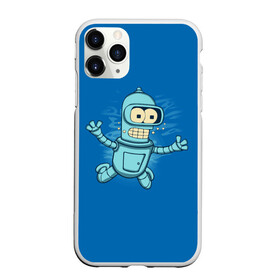 Чехол для iPhone 11 Pro Max матовый с принтом Bender Nevermind в Екатеринбурге, Силикон |  | bender | futurama | mult | nevermind | nirvana | simpsons | zoidberg | бендер | зойдберг | мульт | мультик | мультфильм | симпсоны | футурама