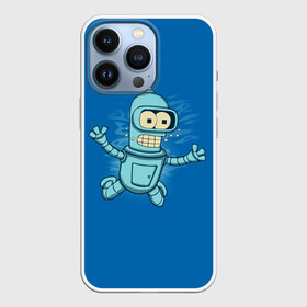Чехол для iPhone 13 Pro с принтом Bender Nevermind в Екатеринбурге,  |  | bender | futurama | mult | nevermind | nirvana | simpsons | zoidberg | бендер | зойдберг | мульт | мультик | мультфильм | симпсоны | футурама