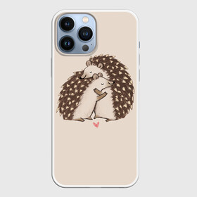 Чехол для iPhone 13 Pro Max с принтом Любовь Ежиков в Екатеринбурге,  |  | cute | heart | hedgehog | hedgehogs | love | ежи | ежик | ежики | иголки | лапки | любовь | милый | обнимашки | пузико | пузо | сердечки | сердечко | смешной | ушки