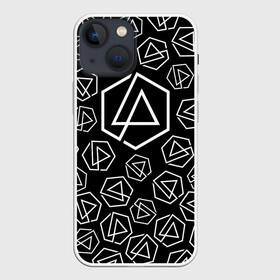 Чехол для iPhone 13 mini с принтом LINKIN PARK PATTERN в Екатеринбурге,  |  | Тематика изображения на принте: alteranative rock | chester bennington | linkin park | logo | mike shinoda | music | rap | rock | альтернативный рок | группа | лого | музыка | реп | рок