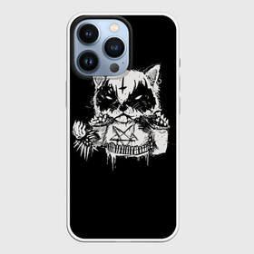 Чехол для iPhone 13 Pro с принтом Dark Cat в Екатеринбурге,  |  | Тематика изображения на принте: cat | cats | dark | kitten | kitty | pussy | satan | дикий | злой | кот | котенок | котик | котики | коты | котята | кошка | кошки | мрачный | сатанист | черный