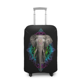 Чехол для чемодана 3D с принтом Индийский Слон в Екатеринбурге, 86% полиэфир, 14% спандекс | двустороннее нанесение принта, прорези для ручек и колес | africa | elephant | elephants | india | ornament | pattern | skin | tusks | африка | бивни | индия | кожа | орнамент | слон | слоненок | слоник | слоники | слоны | слонята | узор | хобот