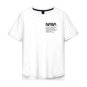 Мужская футболка хлопок Oversize с принтом Heron Preston NASA в Екатеринбурге, 100% хлопок | свободный крой, круглый ворот, “спинка” длиннее передней части | heron preston nasa | wikipedia | как у джарахова | космическое агентство | космос | наса | стиль | хайп