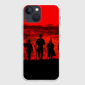 Чехол для iPhone 13 mini с принтом RDR 2 в Екатеринбурге,  |  | gamer | gun | logo | play | player | rdr2 | red dead redemption 2 | rockstar | western | вестерн | ковбои | компьютерные игры 2019 | криминал | лого | рокстар