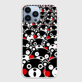 Чехол для iPhone 13 Pro Max с принтом Узор кумамонов в Екатеринбурге,  |  | bear | japanese | kumamon | kumamoto | аниме | игрушка | кумамон | кумамото сапурайдзу | медведь | мишка | персонаж | талисман | япония