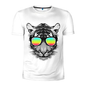 Мужская футболка 3D спортивная с принтом Пляжный Тигр в Екатеринбурге, 100% полиэстер с улучшенными характеристиками | приталенный силуэт, круглая горловина, широкие плечи, сужается к линии бедра | Тематика изображения на принте: africa | beach | desert | ocean | predator | sea | sun | tiger | tigers | африка | море | океан | очки | пляж | пустыня | солнце | тигр | тигренок | тигрица | тигрицы | тигры | тигрята | хищник