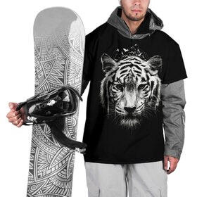 Накидка на куртку 3D с принтом Dark Tiger в Екатеринбурге, 100% полиэстер |  | africa | creepy | dark | desert | predator | scary | tiger | tigers | африка | жуткий | мрачный | пустыня | страшный | тигр | тигренок | тигрица | тигрицы | тигры | тигрята | хищник