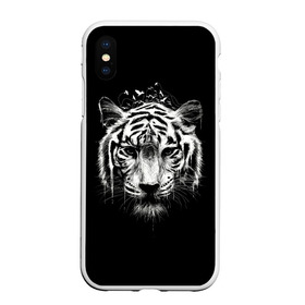 Чехол для iPhone XS Max матовый с принтом Dark Tiger в Екатеринбурге, Силикон | Область печати: задняя сторона чехла, без боковых панелей | Тематика изображения на принте: africa | creepy | dark | desert | predator | scary | tiger | tigers | африка | жуткий | мрачный | пустыня | страшный | тигр | тигренок | тигрица | тигрицы | тигры | тигрята | хищник