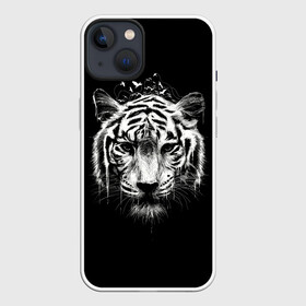 Чехол для iPhone 13 с принтом Dark Tiger в Екатеринбурге,  |  | africa | creepy | dark | desert | predator | scary | tiger | tigers | африка | жуткий | мрачный | пустыня | страшный | тигр | тигренок | тигрица | тигрицы | тигры | тигрята | хищник