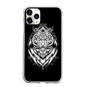 Чехол для iPhone 11 Pro Max матовый с принтом Dark Tiger в Екатеринбурге, Силикон |  | africa | creepy | dark | desert | predator | scary | tiger | tigers | африка | жуткий | мрачный | пустыня | страшный | тигр | тигренок | тигрица | тигрицы | тигры | тигрята | хищник