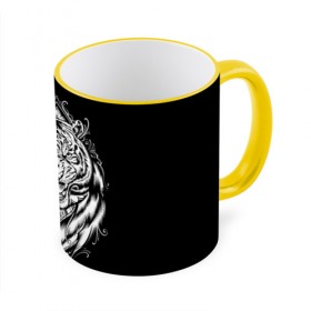 Кружка 3D с принтом Dark Tiger в Екатеринбурге, керамика | ёмкость 330 мл | africa | creepy | dark | desert | predator | scary | tiger | tigers | африка | жуткий | мрачный | пустыня | страшный | тигр | тигренок | тигрица | тигрицы | тигры | тигрята | хищник