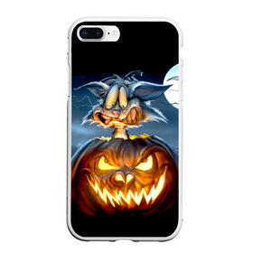 Чехол для iPhone 7Plus/8 Plus матовый с принтом Halloween в Екатеринбурге, Силикон | Область печати: задняя сторона чехла, без боковых панелей | Тематика изображения на принте: аниме | ведьма | девушка | зомби | ирландия | кладбище | колдун | кости | кошки | летучие | луна | мертвец | мёртвые | монстры | мыши | ночь | оборотни | пауки | паутина | подарок | праздник | свет | свечи