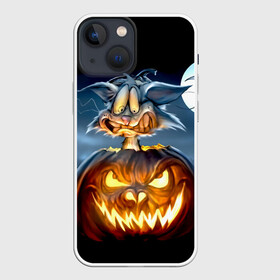 Чехол для iPhone 13 mini с принтом Halloween в Екатеринбурге,  |  | аниме | ведьма | девушка | зомби | ирландия | кладбище | колдун | кости | кошки | летучие | луна | мертвец | мёртвые | монстры | мыши | ночь | оборотни | пауки | паутина | подарок | праздник | свет | свечи