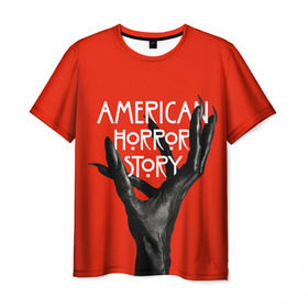 Мужская футболка 3D с принтом Американская История Ужасов в Екатеринбурге, 100% полиэфир | прямой крой, круглый вырез горловины, длина до линии бедер | 8 | american horror story | новый сезон | рука | ужасы