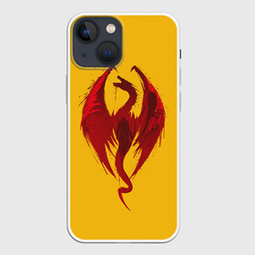 Чехол для iPhone 13 mini с принтом Красный Дракон в Екатеринбурге,  |  | age | dragon | dragons | knight | knights | middle | red | viking | vikings | век | века | викинг | викинги | дракон | дракона | драконы | как | красный | приручить | рыцари | рыцарь | средние | средний