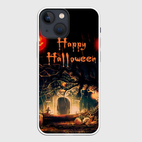 Чехол для iPhone 13 mini с принтом Halloween в Екатеринбурге,  |  | аниме | ведьма | девушка | зомби | ирландия | кладбище | колдун | кости | кошки | летучие | луна | мертвец | мёртвые | монстры | мыши | ночь | оборотни | пауки | паутина | подарок | праздник | свет | свечи