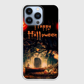 Чехол для iPhone 13 Pro с принтом Halloween в Екатеринбурге,  |  | аниме | ведьма | девушка | зомби | ирландия | кладбище | колдун | кости | кошки | летучие | луна | мертвец | мёртвые | монстры | мыши | ночь | оборотни | пауки | паутина | подарок | праздник | свет | свечи