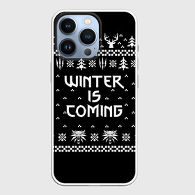 Чехол для iPhone 13 Pro с принтом ВЕДЬМАК НОВОГОДНИЙ в Екатеринбурге,  |  | christmas | hunter | snow | the witcher | wild hunt | winter | winter is coming | ведьмак | геральт | дикая охота | зима близко | монстры | новогодний | новый год | охотник | снег | трисс | цири