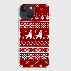 Чехол для iPhone 13 mini с принтом FORTNITE НОВОГОДНИЙ в Екатеринбурге,  |  | 2020 | christmas | fortnite | happy new year | llama | marry christmas | new year | snow | winter | новогодний | новый год | снег | фортнайт