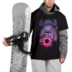 Накидка на куртку 3D с принтом Карманная вселенная в Екатеринбурге, 100% полиэстер |  | Тематика изображения на принте: астронавт | вселенная | галактика | звезда | космонавт | космос | свет | скафандр | солнце | стекло | тени | черная дыра