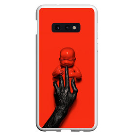 Чехол для Samsung S10E с принтом American Horror Story в Екатеринбурге, Силикон | Область печати: задняя сторона чехла, без боковых панелей | ahs | american horror story | американская история ужасов | младенец | ребенок