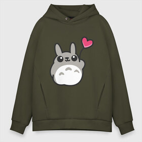 Мужское худи Oversize хлопок с принтом Love Totoro в Екатеринбурге, френч-терри — 70% хлопок, 30% полиэстер. Мягкий теплый начес внутри —100% хлопок | боковые карманы, эластичные манжеты и нижняя кромка, капюшон на магнитной кнопке | forest | friend | ghibli | japan | keeper | nature | neigbor | neighbour | totoro | анимация | аниме | гибли | дерево | друг | животные | лес | любовь | милый | мир | миядзаки | мульт | мультфильм | природа | сердце | сосед | тоторо