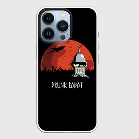 Чехол для iPhone 13 Pro с принтом Drunk Robot в Екатеринбурге,  |  | all | bender | doctor | futurama | humans | kill | mult | robot | simpsons | space | trust | zoidberg | бендер | зойдберг | космос | мульт | мультик | мультфильм | робот | симпсоны | футурама