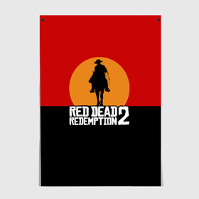 Постер с принтом Red Dead Redemption 2 в Екатеринбурге, 100% бумага
 | бумага, плотность 150 мг. Матовая, но за счет высокого коэффициента гладкости имеет небольшой блеск и дает на свету блики, но в отличии от глянцевой бумаги не покрыта лаком | game | rdr2 | red dead redemption 2 | rockstar studios | игры
