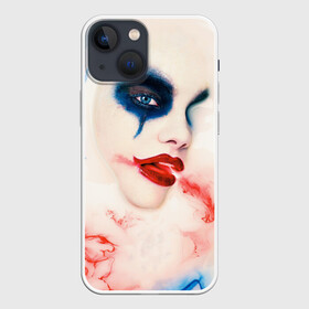 Чехол для iPhone 13 mini с принтом American Horror Story в Екатеринбурге,  |  | ahs | american horror story | американская история ужасов | вода | клоун | краска | макияж | молоко