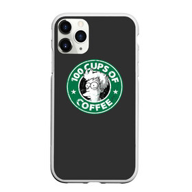 Чехол для iPhone 11 Pro матовый с принтом 100 cups of coffee в Екатеринбурге, Силикон |  | coffee | express | fry | futurama | future | leela | philip | planet | turanga | zoidberg | бендер | будущее | джей | зойдберг | кофе | лила | родригес | сгибальщик | туранга | филип | фрай | футурама