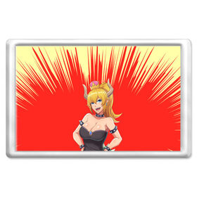 Магнит 45*70 с принтом Bowsette в Екатеринбурге, Пластик | Размер: 78*52 мм; Размер печати: 70*45 | 