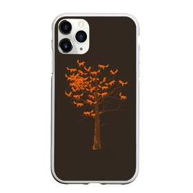 Чехол для iPhone 11 Pro матовый с принтом Дерево Лисиц в Екатеринбурге, Силикон |  | Тематика изображения на принте: cute | fox | foxes | ginger | tail | tree | trees | дерево | деревья | забавная | лис | лиса | лисица | лисицы | лисичка | лисички | лисы | милая | рыжая | рыжие | смешная | фыр | хвост | хвосты