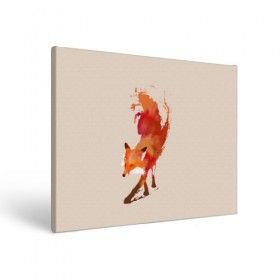 Холст прямоугольный с принтом Paint Fox в Екатеринбурге, 100% ПВХ |  | Тематика изображения на принте: cute | fox | foxes | ginger | paint | tail | забавная | краска | лис | лиса | лисица | лисицы | лисичка | лисички | лисы | милая | рыжая | рыжие | смешная | фыр | хвост | хвосты