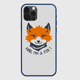 Чехол для iPhone 12 Pro с принтом Hello Fox в Екатеринбурге, силикон | область печати: задняя сторона чехла, без боковых панелей | cute | fox | foxes | ginger | hello | tail | забавная | лис | лиса | лисица | лисицы | лисичка | лисички | лисы | милая | привет | рыжая | рыжие | смешная | фыр | хвост | хвосты