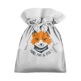 Подарочный 3D мешок с принтом Hello Fox в Екатеринбурге, 100% полиэстер | Размер: 29*39 см | cute | fox | foxes | ginger | hello | tail | забавная | лис | лиса | лисица | лисицы | лисичка | лисички | лисы | милая | привет | рыжая | рыжие | смешная | фыр | хвост | хвосты