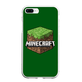 Чехол для iPhone 7Plus/8 Plus матовый с принтом Minecraft в Екатеринбурге, Силикон | Область печати: задняя сторона чехла, без боковых панелей | craft | creeper | enderman | mine | minecraft | miner | online | skeleton | sword | tnt | world | zombie | динамит | зомби | игра | игры | кирка | крипер | майнер | майнкрафт | меч | мир | онлайн | скелетон