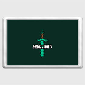 Магнит 45*70 с принтом Меч Minecraft в Екатеринбурге, Пластик | Размер: 78*52 мм; Размер печати: 70*45 | craft | creeper | enderman | mine | minecraft | miner | online | skeleton | sword | tnt | world | zombie | динамит | зомби | игра | игры | кирка | крипер | майнер | майнкрафт | меч | мир | онлайн | скелетон