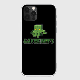 Чехол для iPhone 12 Pro с принтом Lovecraft Ктулху в Екатеринбурге, силикон | область печати: задняя сторона чехла, без боковых панелей | Тематика изображения на принте: craft | creeper | enderman | mine | minecraft | miner | online | skeleton | sword | tnt | world | zombie | динамит | зомби | игра | игры | кирка | крипер | майнер | майнкрафт | меч | мир | онлайн | скелетон