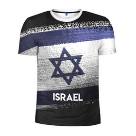 Мужская футболка 3D спортивная с принтом Israel(Израиль) в Екатеринбурге, 100% полиэстер с улучшенными характеристиками | приталенный силуэт, круглая горловина, широкие плечи, сужается к линии бедра | Тематика изображения на принте: israel | urban | город | израиль | мир | путешествие | символика | страны | флаг